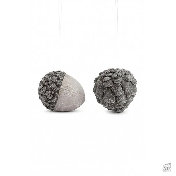 Det Gamle Apotek Pinecone figurka šiška šedá 8 cm