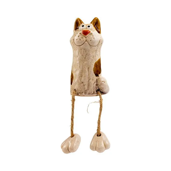 Det Gamle Apotek Cat for Deco kameninová kočka bílá 11 cm