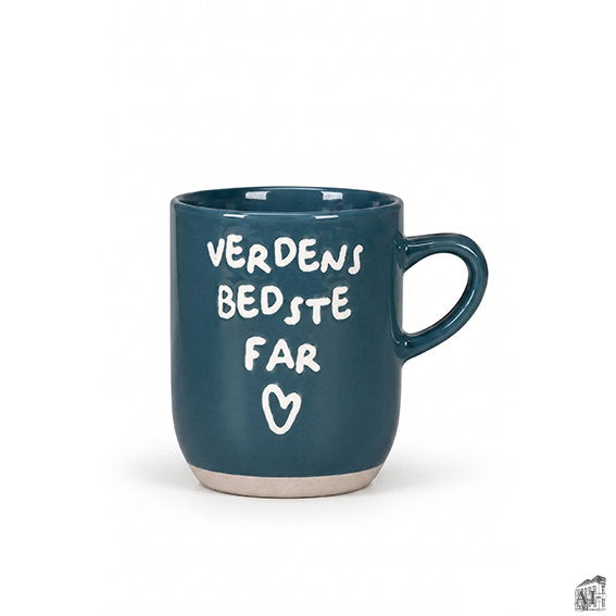 Det Gamle Apotek Mug with text hrnek nejlepší tatínek modrý