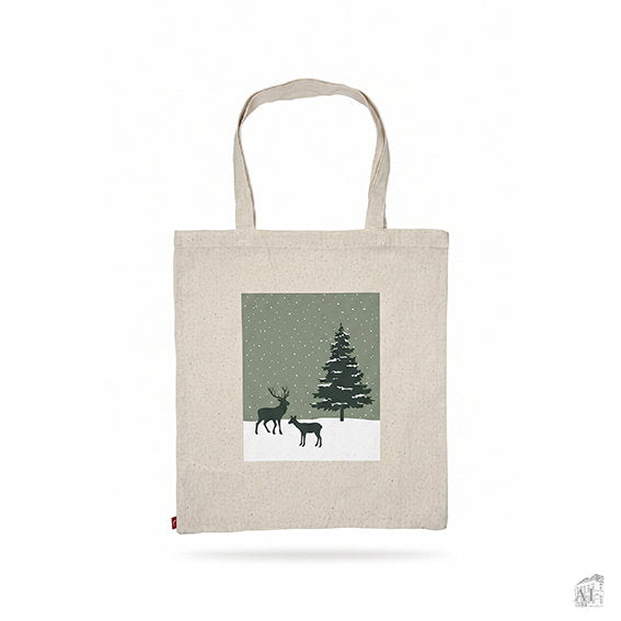 Det Gamle Apotek Bag bavlněná taška zelená 42 cm