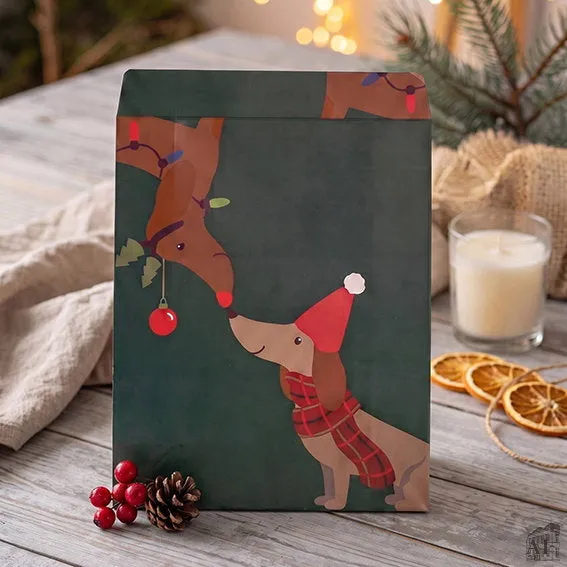 Det Gamle Apotek Giftbag dárková taška zelená 24 cm papírová