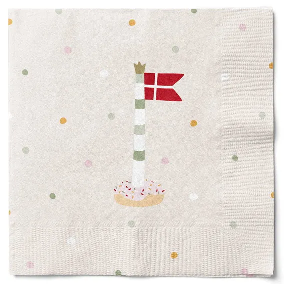Det Gamle Apotek Napkins papírové ubrousky 33 cm šedé 20 ks