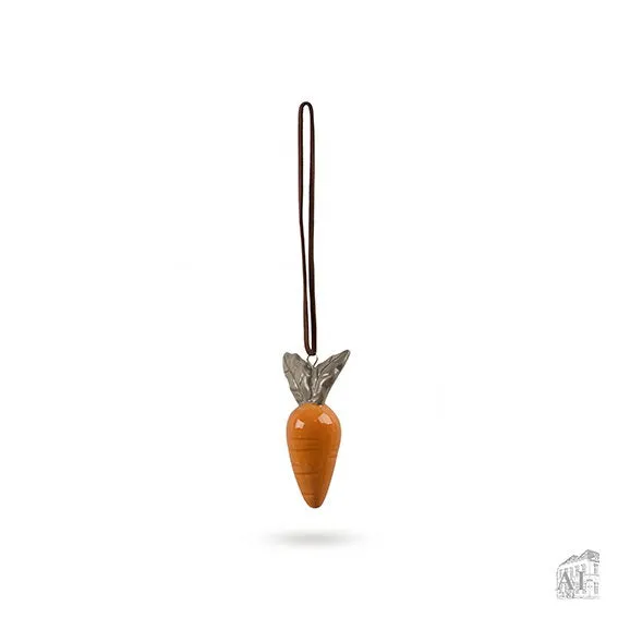 Det Gamle Apotek Easter Egg keramické vajíčko oranžové 7 cm