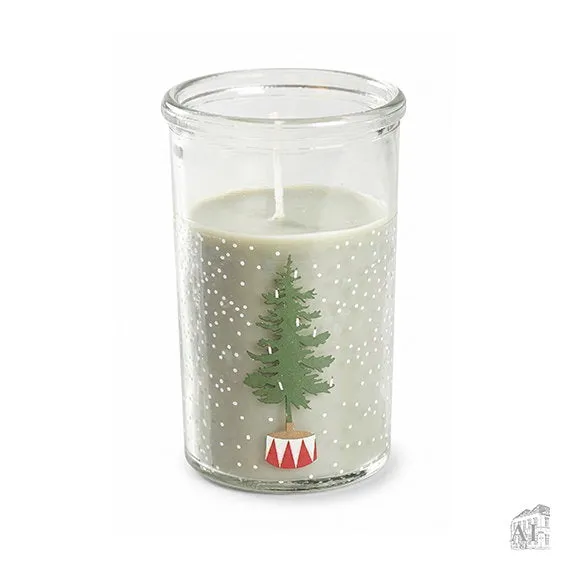 Det Gamle Apotek Svíčka ve skle zelená 10 cm