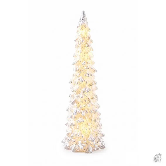 Det Gamle Apotek Tree with LED stromek 22 cm bílý polyresin
