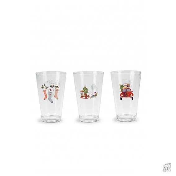 Det Gamle Apotek Drinking Glass vánoční sklenice 12 cm