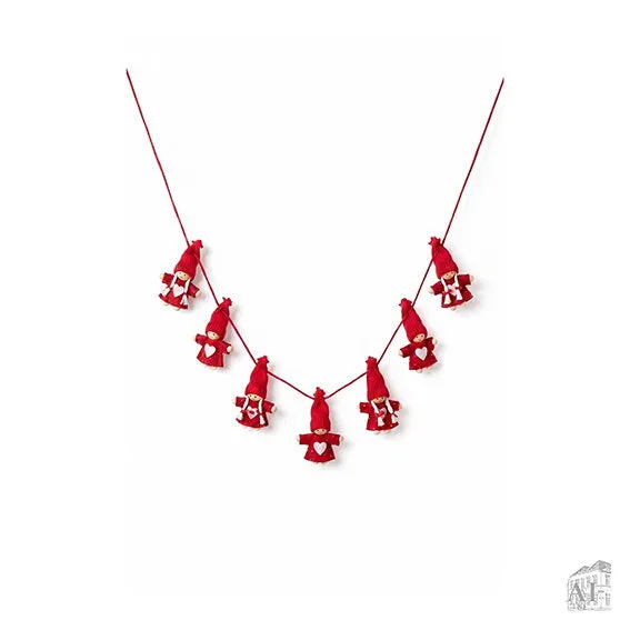 Det Gamle Apotek Garland w. gnomes girlanda 120 cm