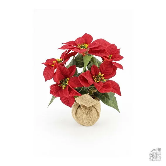 Det Gamle Apotek Flower vánoční květina 30 cm červená