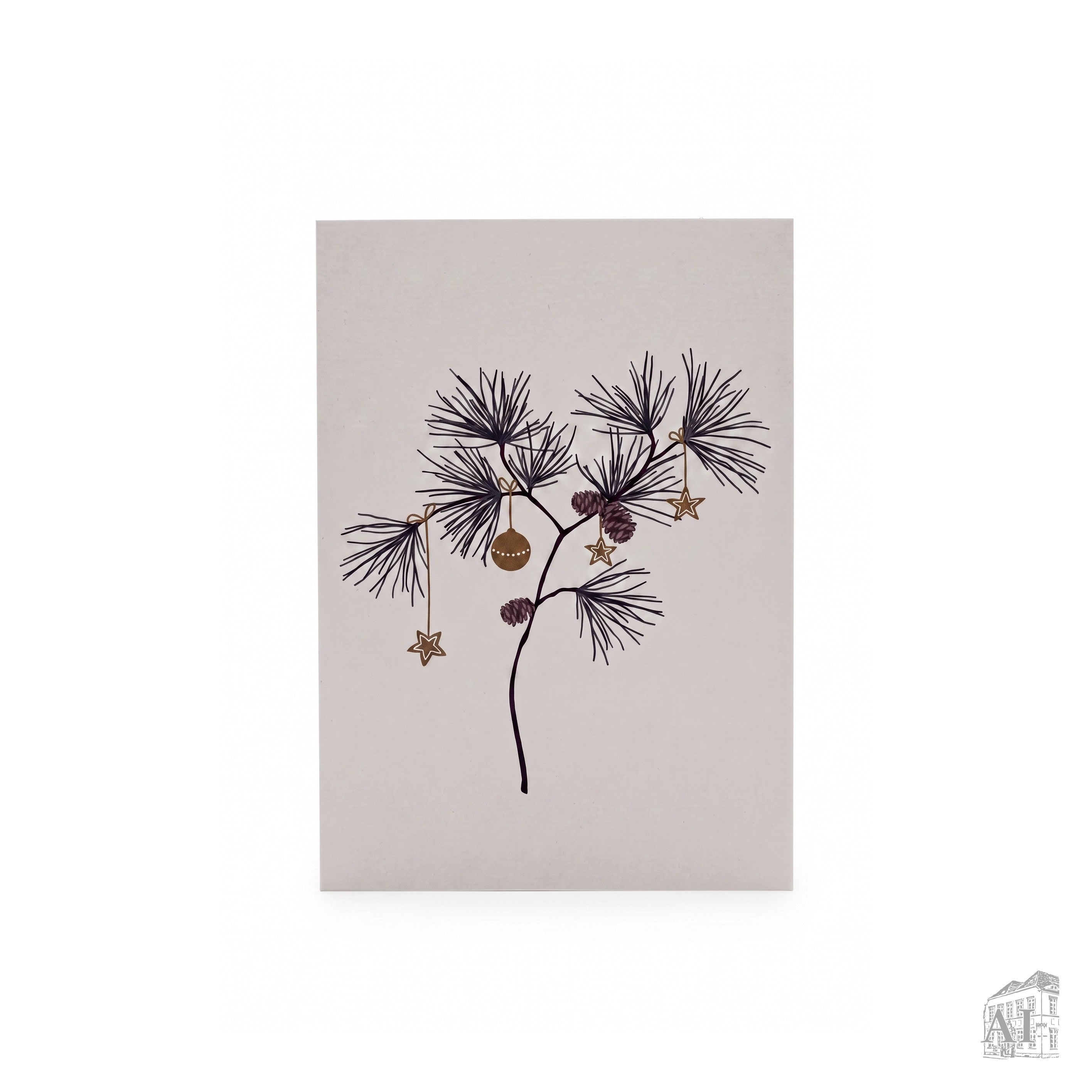 Det Gamle Apotek Doublecard vánoční přání s obálkou 14 cm