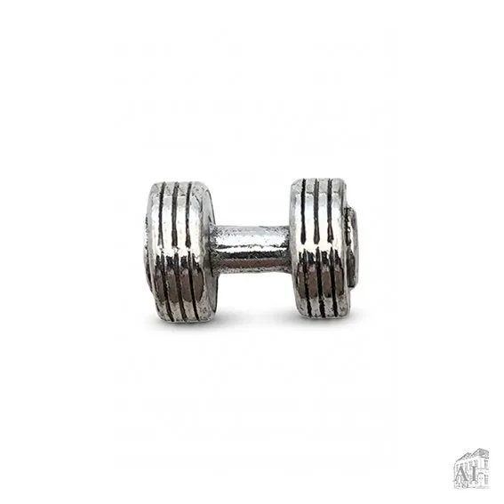 Det Gamle Apotek Dumbbell činka stříbrná kov