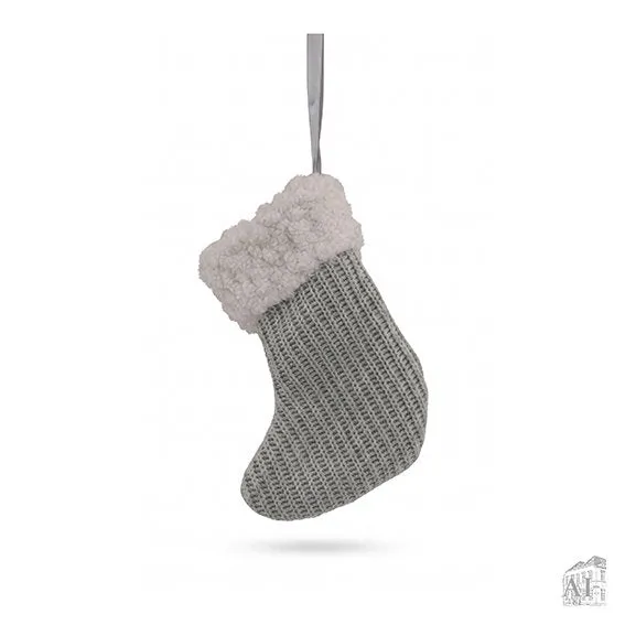 Det Gamle Apotek Christmas stocking punčocha modrá 9 cm