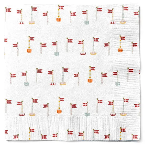 Det Gamle Apotek Napkins ubrousky Dannebrog 33 cm 20 ks