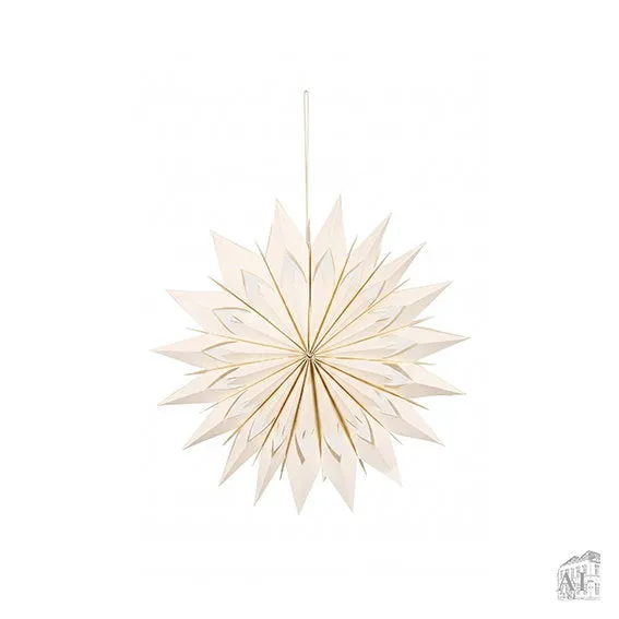 Det Gamle Apotek Paper star hvězda papírová 30 cm bílá