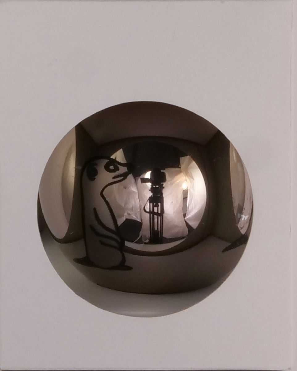 Vánoční ozdoby šedá lesklá dekorovaná koule baňka