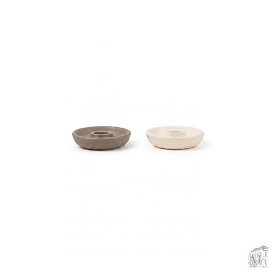 Det Gamle Apotek Candle holder svícen bílý 2 cm