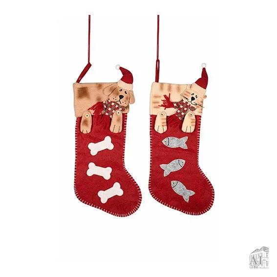 Det Gamle Apotek Christmas stockings vánoční punčocha 50 cm červená