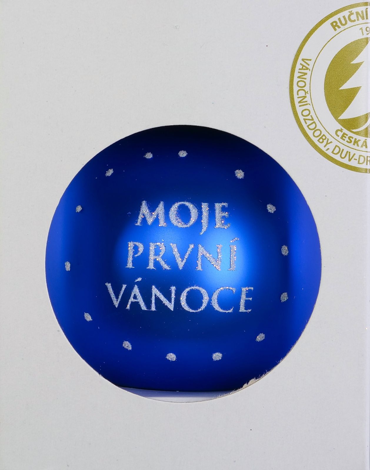 Vánoční ozdoby Koule 1124N296/8 modrá matná