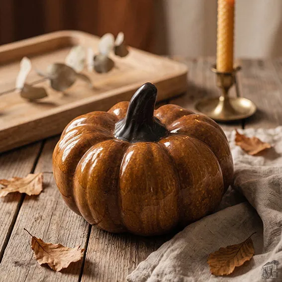 Det Gamle Apotek Pumpkin keramická dýně žlutá