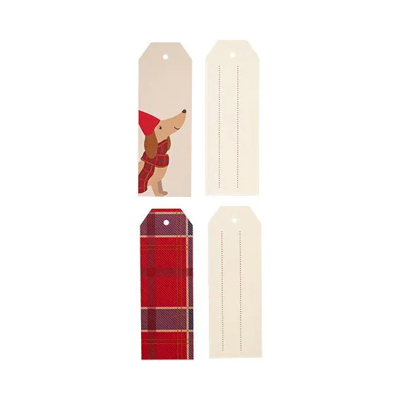 Det Gamle Apotek Gifttags jmenovky na dárky červené 10 cm