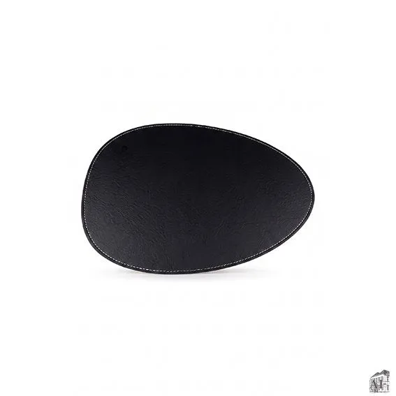 Det Gamle Apotek Placemat prostírání černé 42 cm umělá kůže