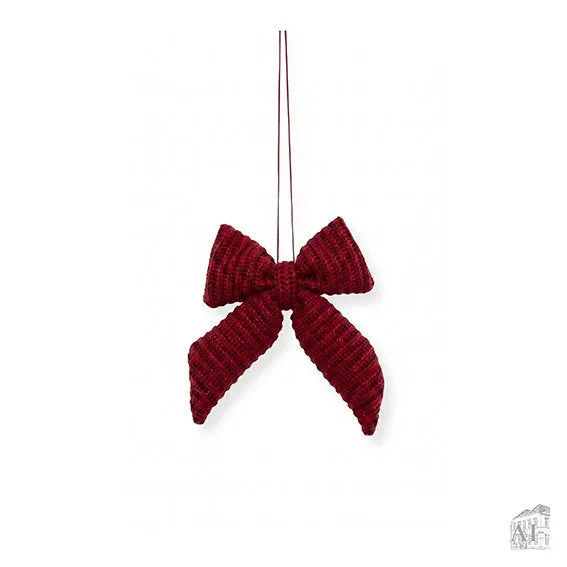 Det Gamle Apotek Christmas Bow mašle 9 cm červená
