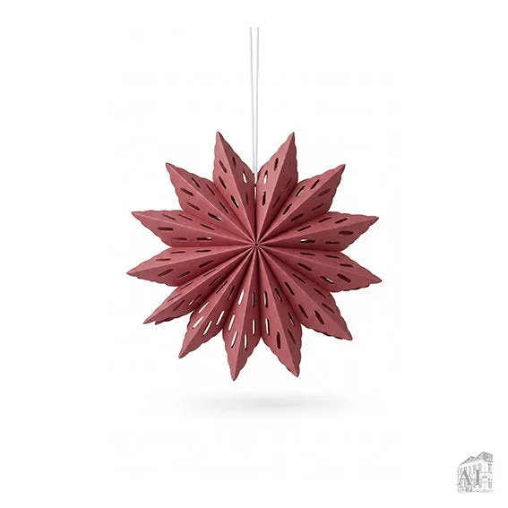 Det Gamle Apotek Paper star hvězda červená 20 cm