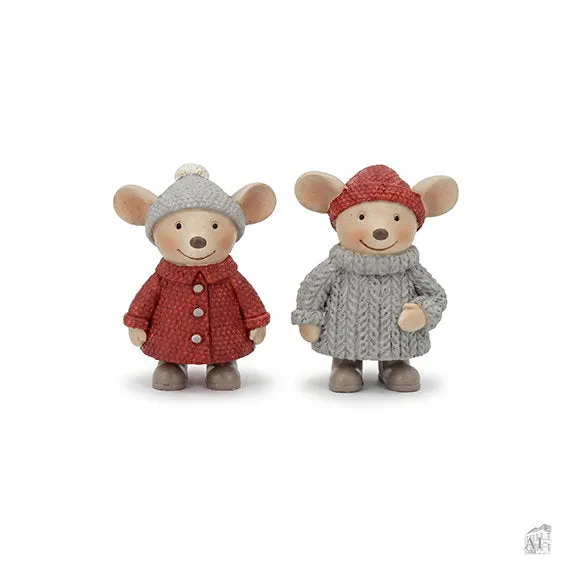 Det Gamle Apotek Mouse figurka červená 8 cm polyresin