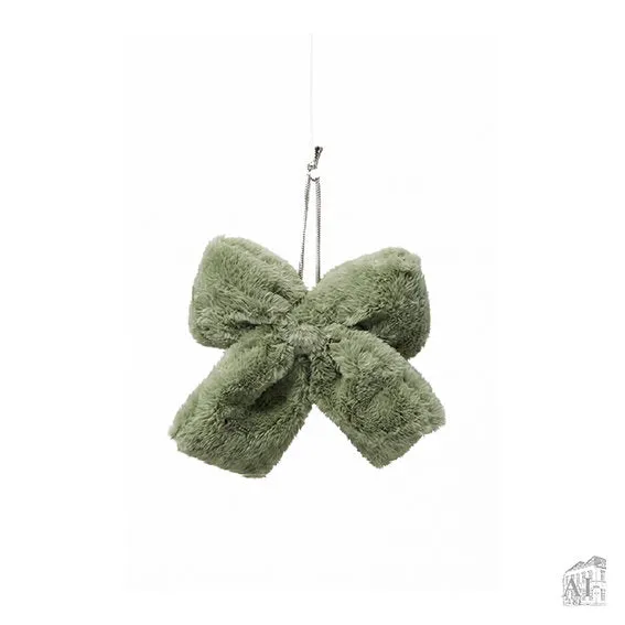 Det Gamle Apotek Christmas Bow mašle 25 cm zelená