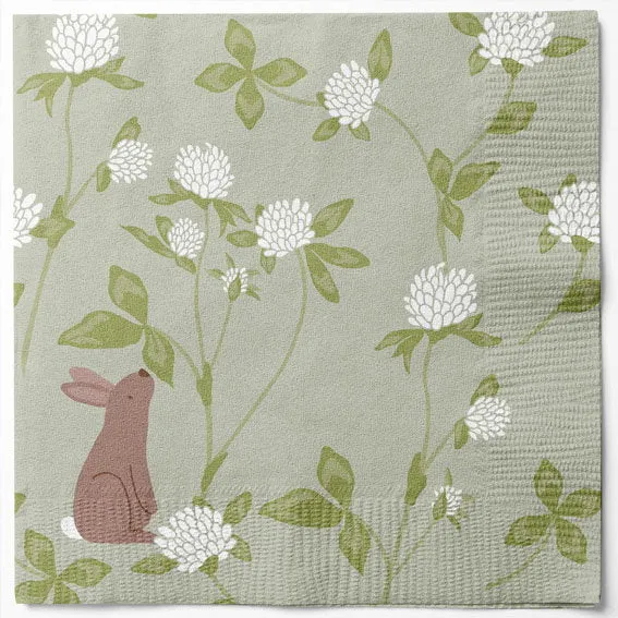 Det Gamle Apotek Napkins ubrousky 33 cm zelené 20 ks