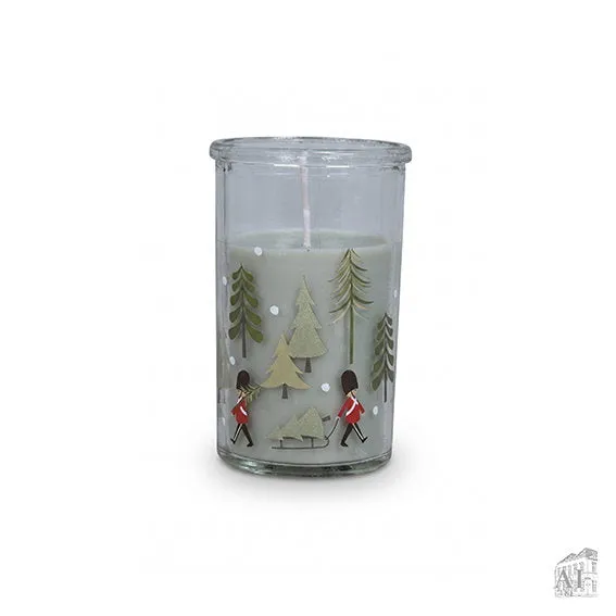 Det Gamle Apotek Candle skleněná svíčka zelená 10 cm