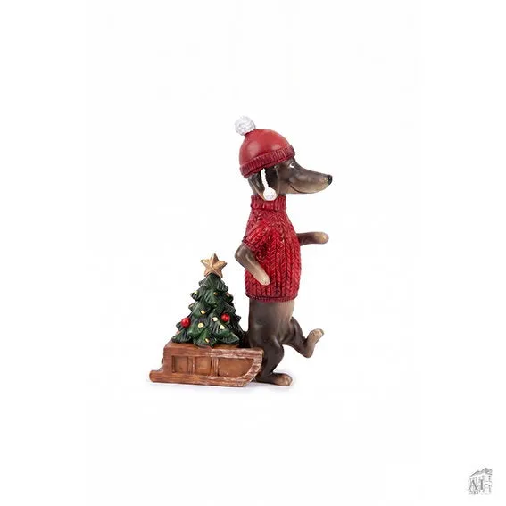 Det Gamle Apotek Dug figurka 12 cm červená