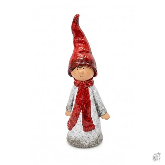 Det Gamle Apotek Gnome skřítek 19 cm bílý keramika