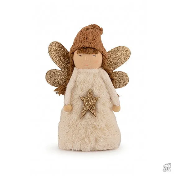 Det Gamle Apotek Angel anděl bílý 14 cm polyester
