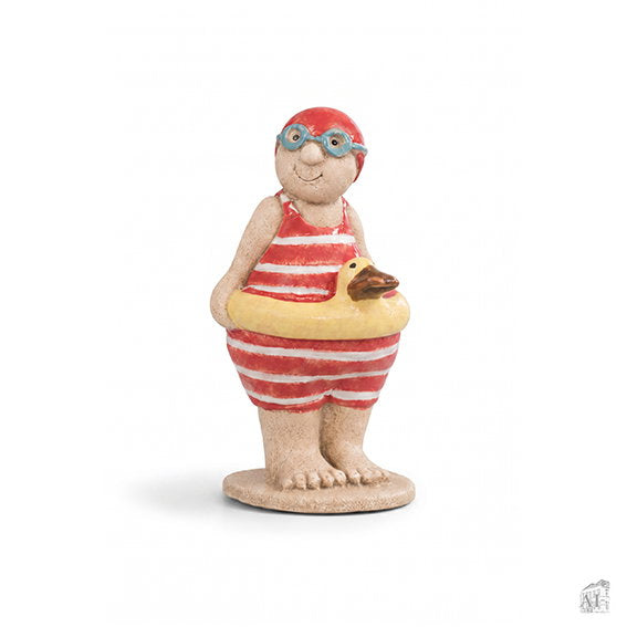 Det Gamle Apotek Figures figurka plavec červená 12 cm