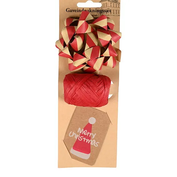 Det Gamle Apotek Gift wrap balicí sada 3 ks červená
