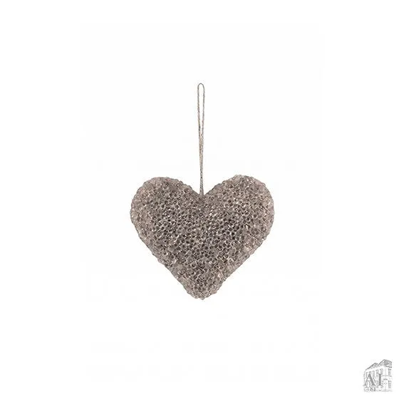 Det Gamle Apotek Heart srdce závěs stříbrné 9 cm