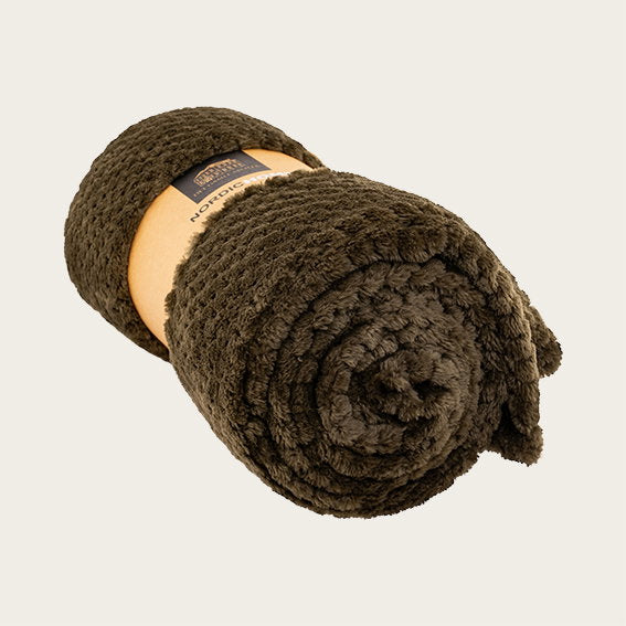 Det Gamle Apotek Blanket polyesterová deka 125×150 hnědá