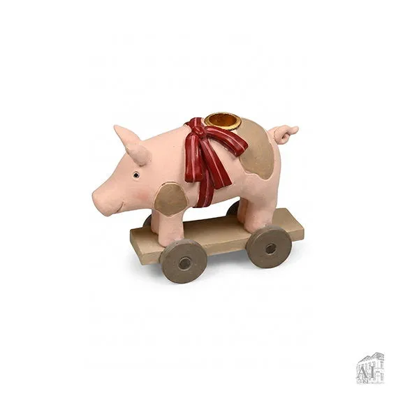 Det Gamle Apotek svícen růže 7 cm polyresin