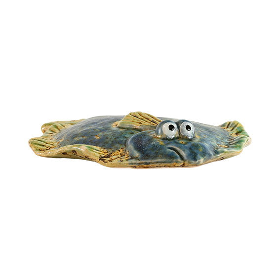 Det Gamle Apotek Fish kameninová dekorace modrá ryba 19,5 cm