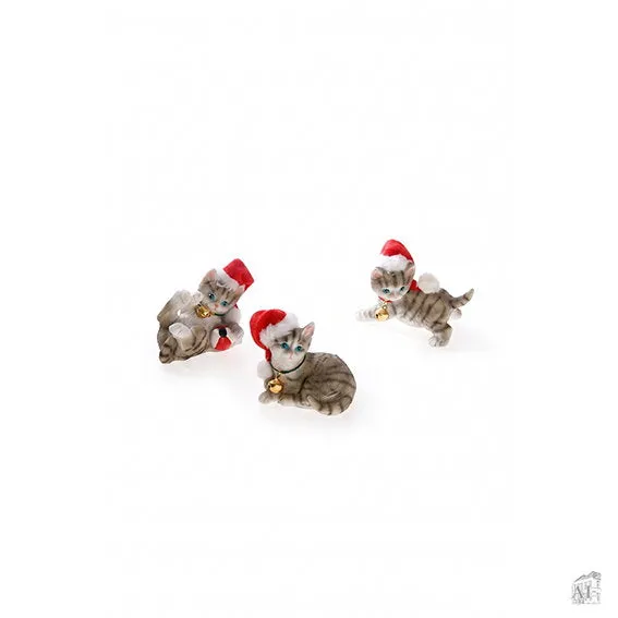 Det Gamle Apotek Cat figurka kočka šedá 6 cm