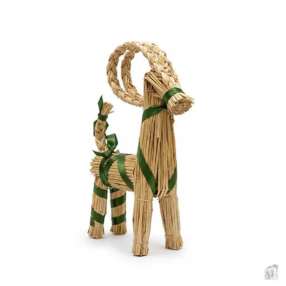 Det Gamle Apotek Straw goat slaměný kozel 20 cm zelená