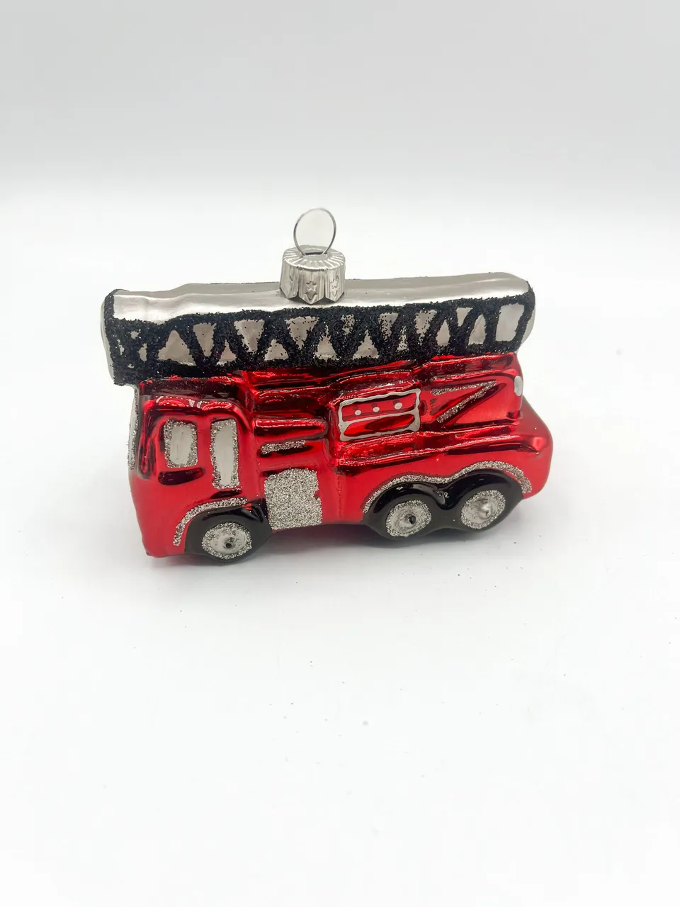 Vitbis Hasičské auto s žebříkem ozdoba 6 cm, 1 ks
