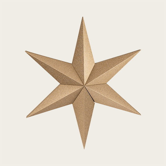 Det Gamle Apotek Paper star hvězda champagne 40 cm
