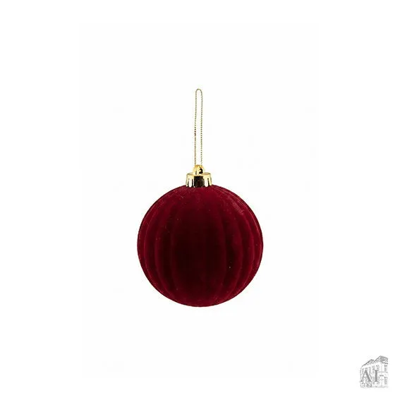 Det Gamle Apotek Christmas Bauble baňka 12 cm červená plast
