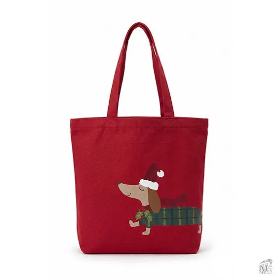 Det Gamle Apotek Canvas Bag taška červená 41 cm bavlna