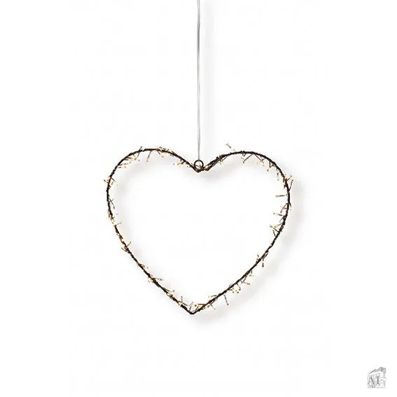Det Gamle Apotek Heart vánoční světlo 26 cm 100 LED