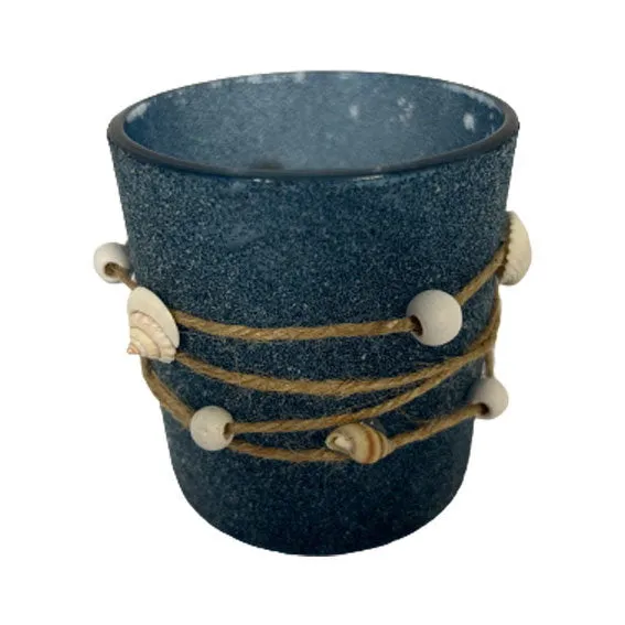 Det Gamle Apotek Glass Candleholder svícen zelený 8 cm