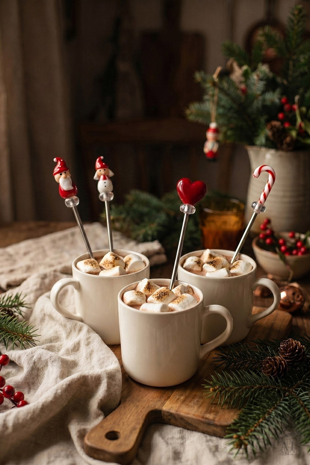 Det Gamle Apotek Christmas Paddle sticks míchátka 20 cm 4 ks
