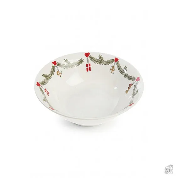 Det Gamle Apotek Classic Christmas Bowl mísa bílá porcelánová
