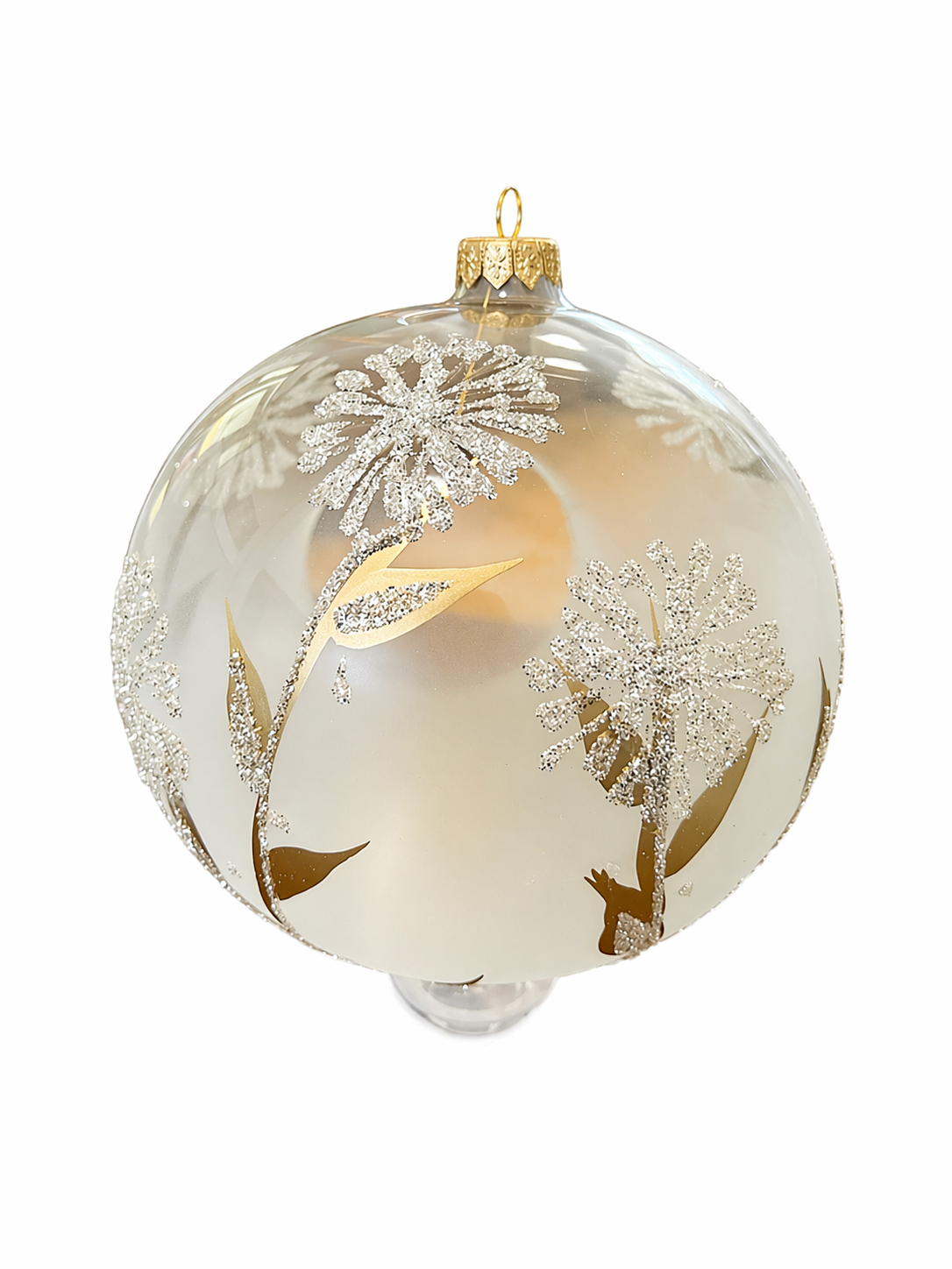 Vitbis Pampeliška skleněný lampion 15 cm na svíčku